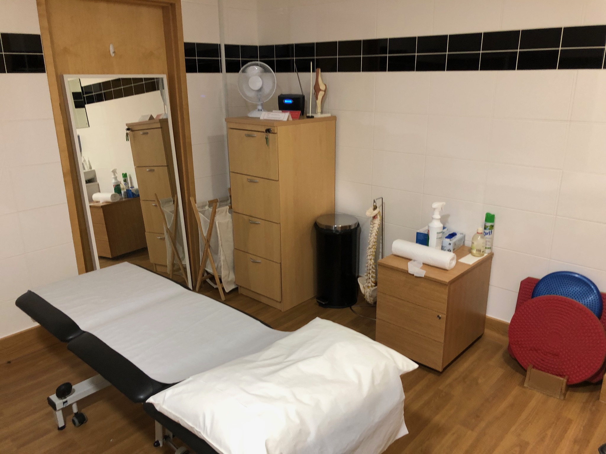 Physio treatment room at Physis Physiotherapy